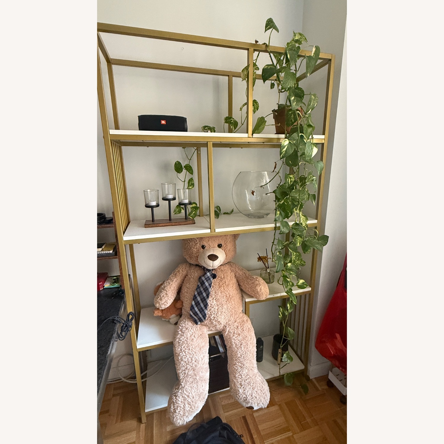 Gold Tone Bookshelf - image-1