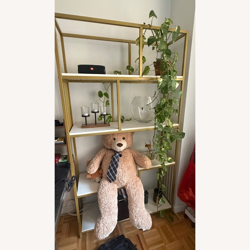Used Gold Tone Bookshelf for sale on AptDeco