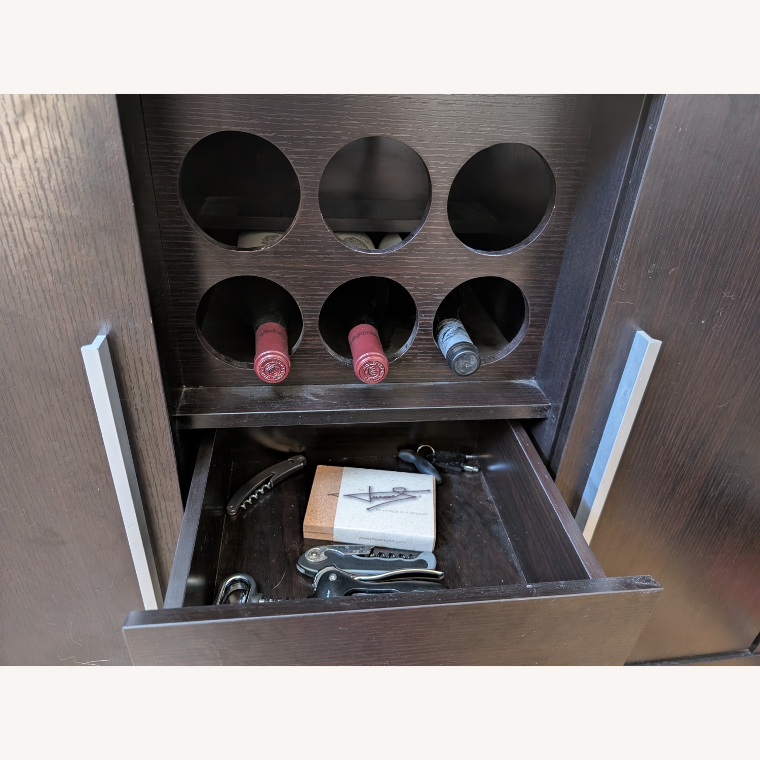 Wine / Liquor Cabinet with Sliding Doors - image-2