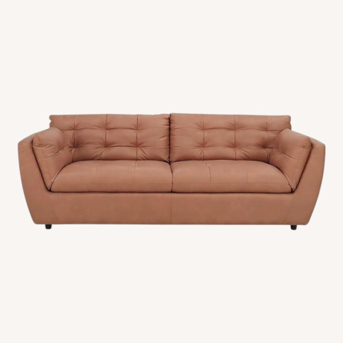 Used Raymour & Flanigan Damar Leather Sofa for sale on AptDeco