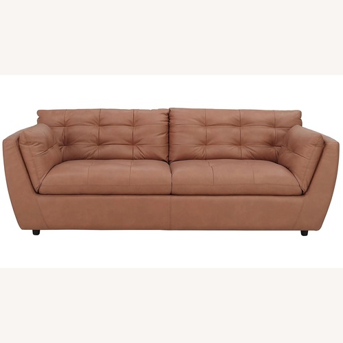 Used Raymour & Flanigan Damar Leather Sofa for sale on AptDeco