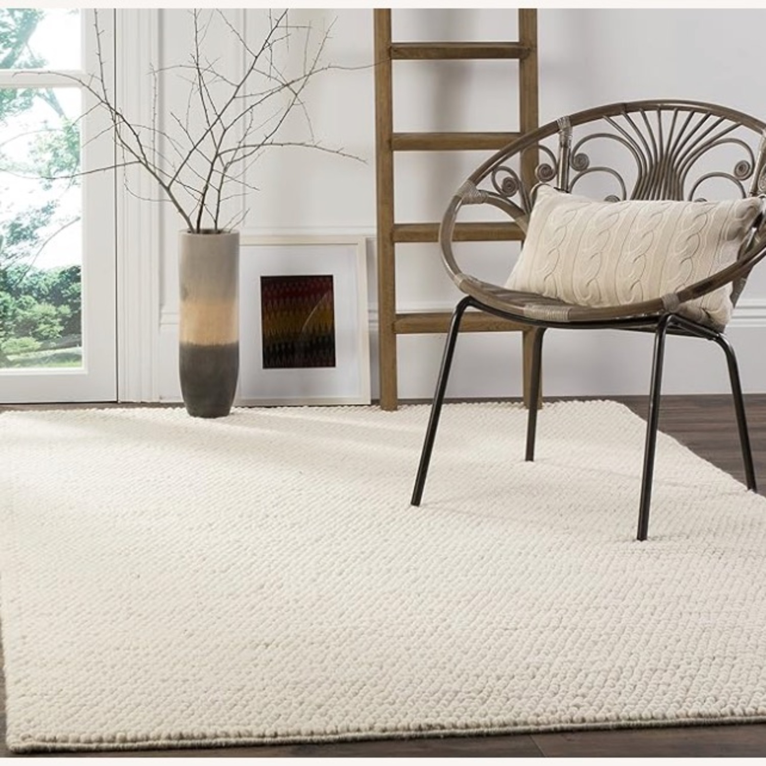 Safavieh Natural Wool Area Rug 4' x 6' - image-4