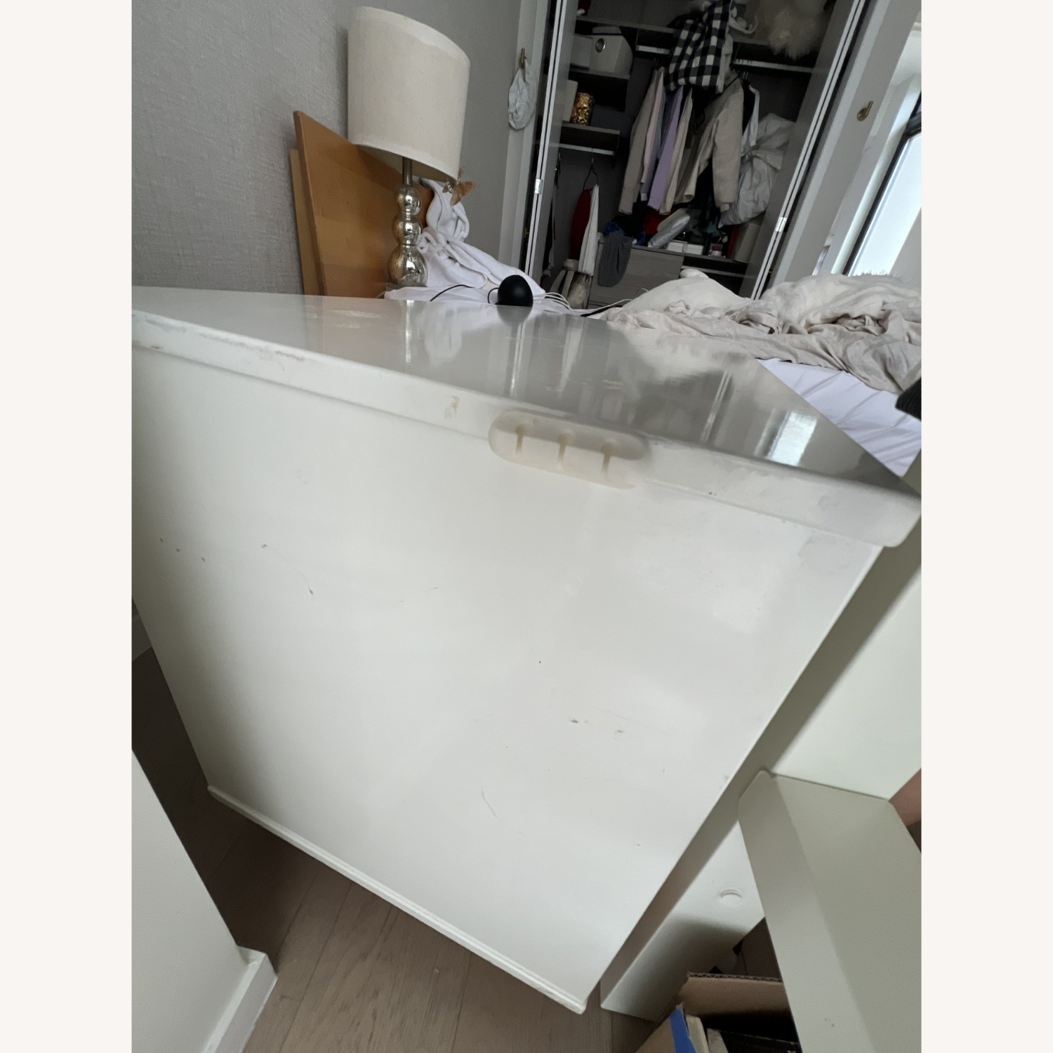 Room & Board Moda White Wool Bookcase - image-5