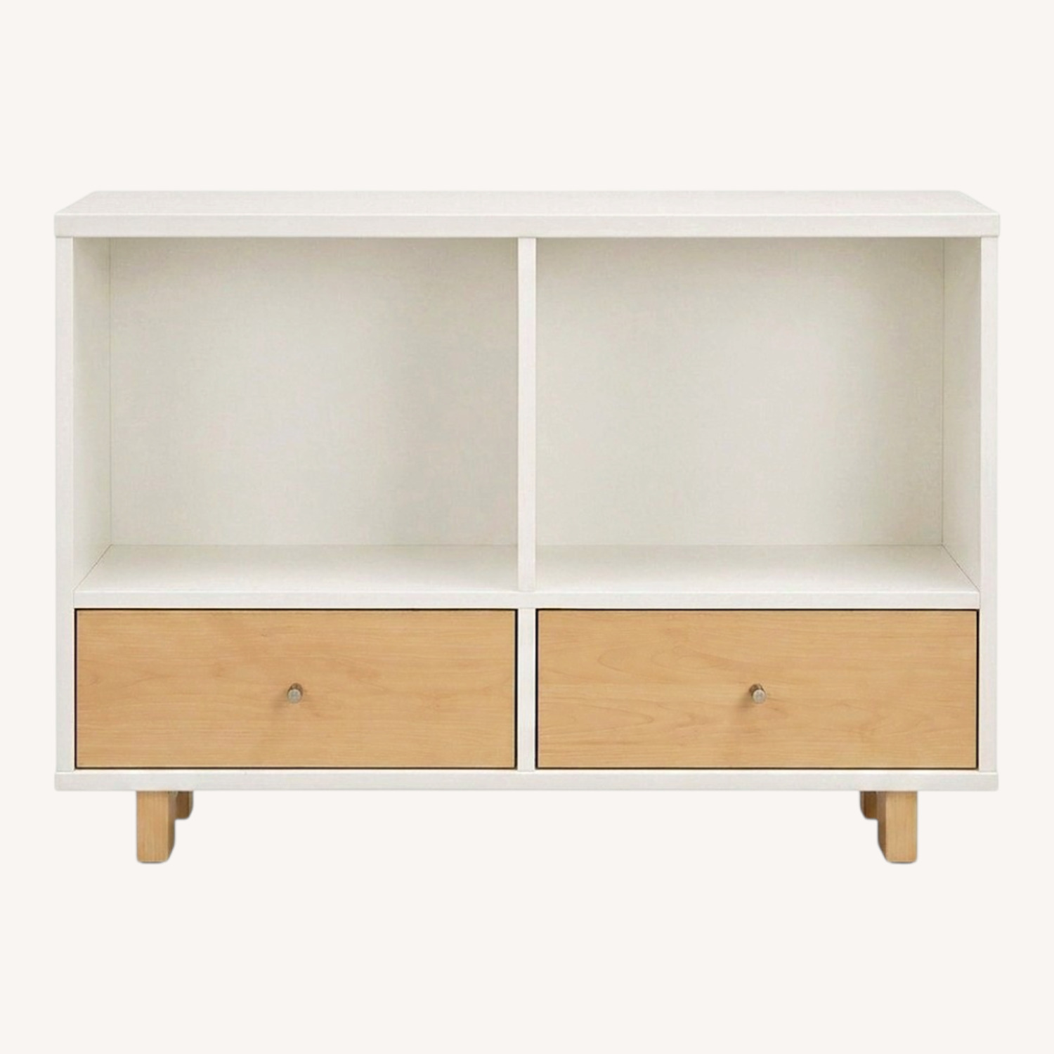 Room & Board Moda White Wool Bookcase - image-0