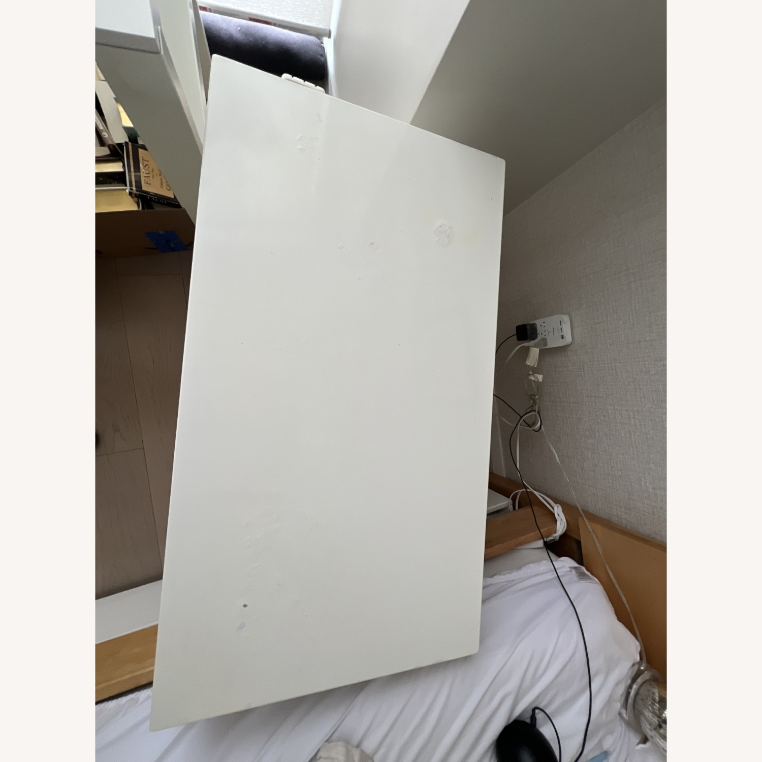 Room & Board Moda White Wool Bookcase - image-4