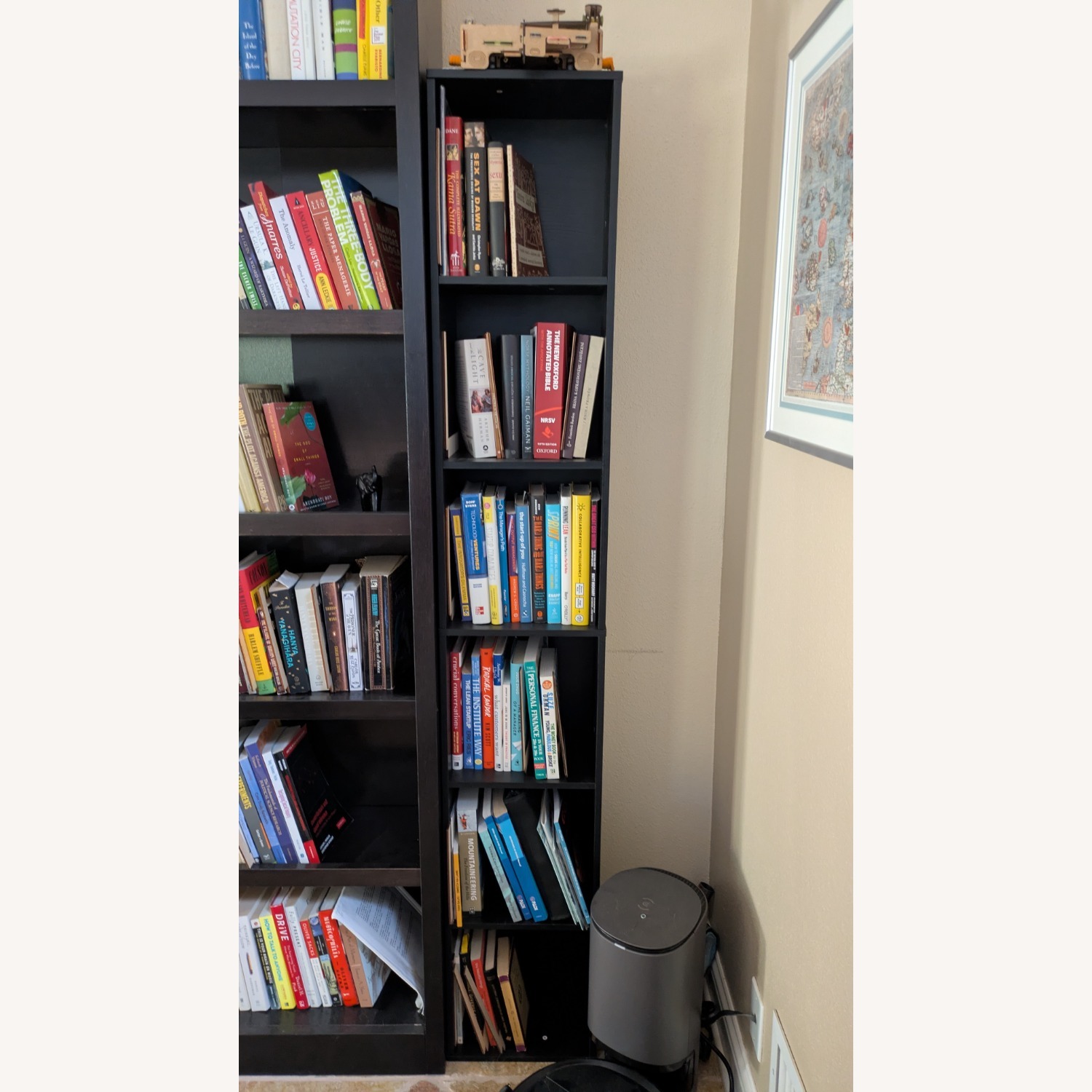 Wayfair Black 6 Shelf Narrow Bookcase - image-2
