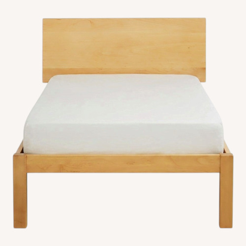 Used Room & Board Pogo White Wood Twin Bed for sale on AptDeco