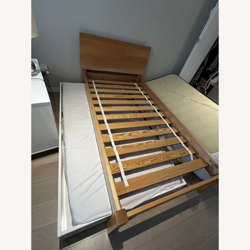 Used Room & Board Pogo White Wood Twin Bed for sale on AptDeco