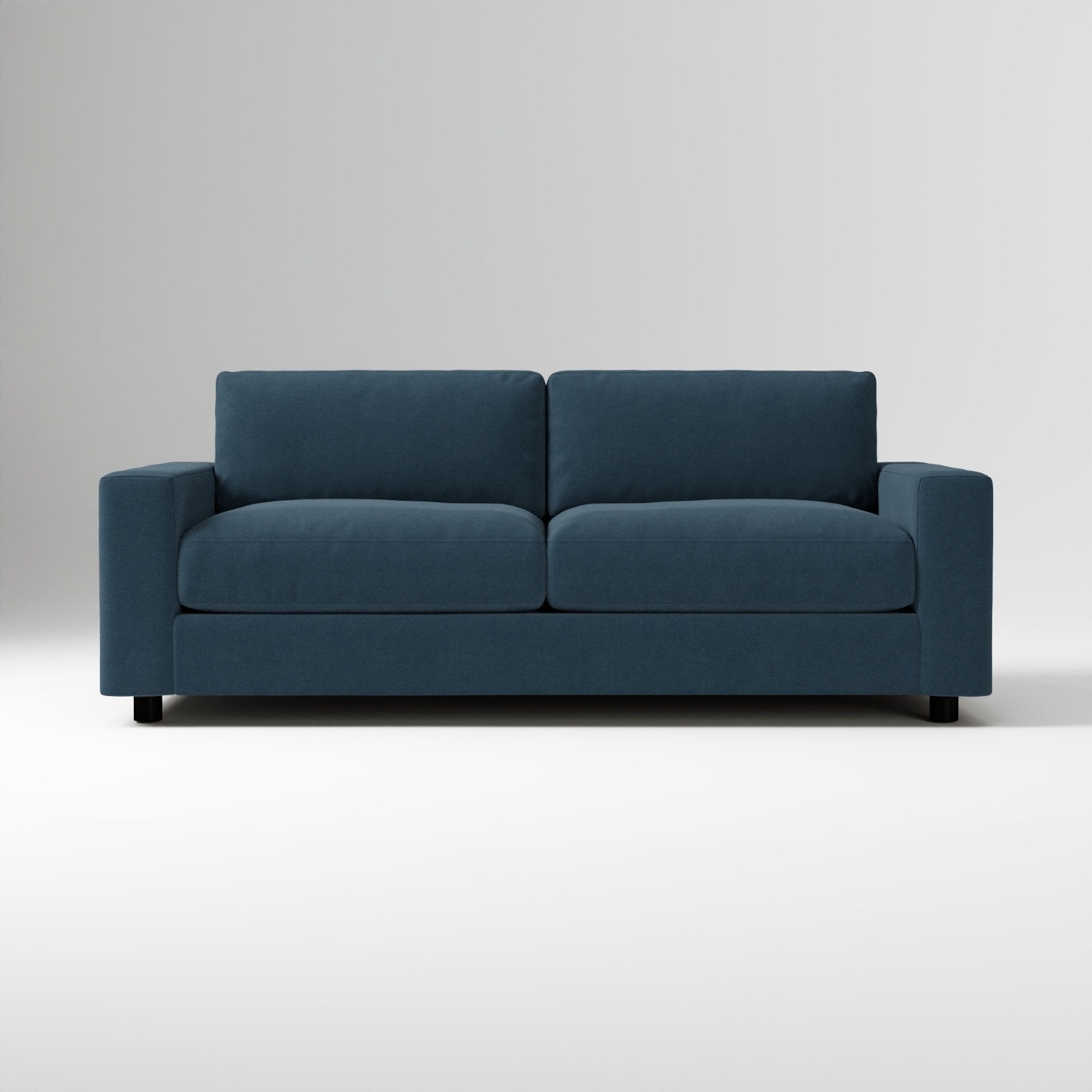 West Elm Blue Velvet Sleeper Sofa - image-6