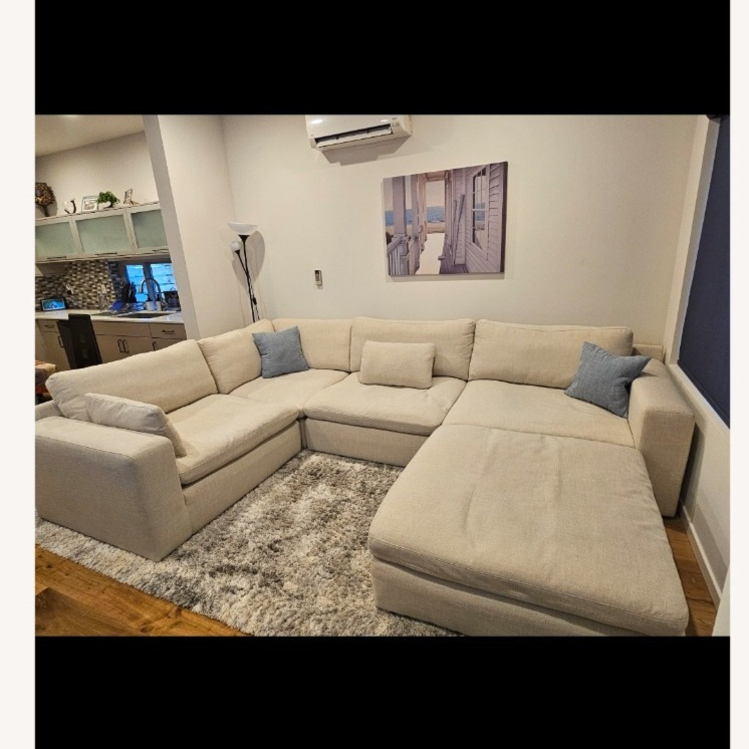 Elyza Natural Linen 3+ Piece Sectional - image-6