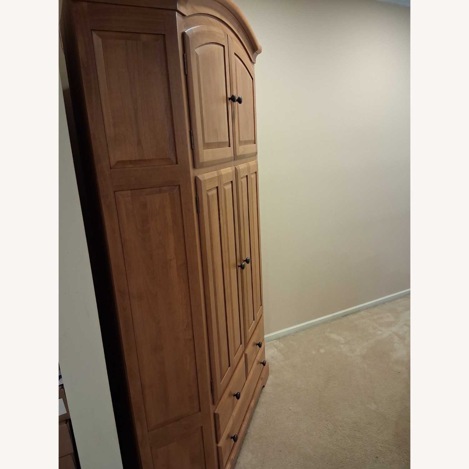 Mapleton Light Brown Wood Corner Unit - image-2