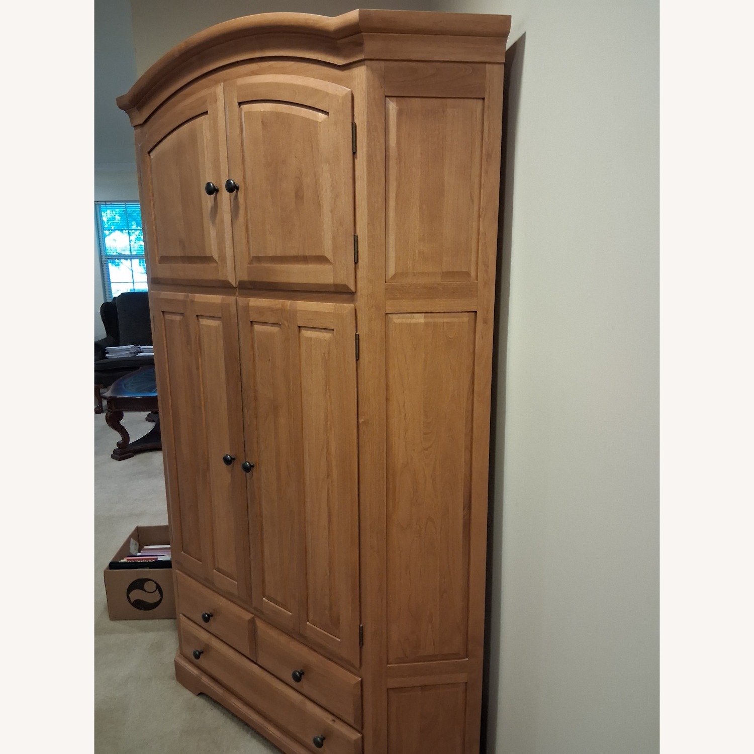 Mapleton Light Brown Wood Corner Unit - image-3