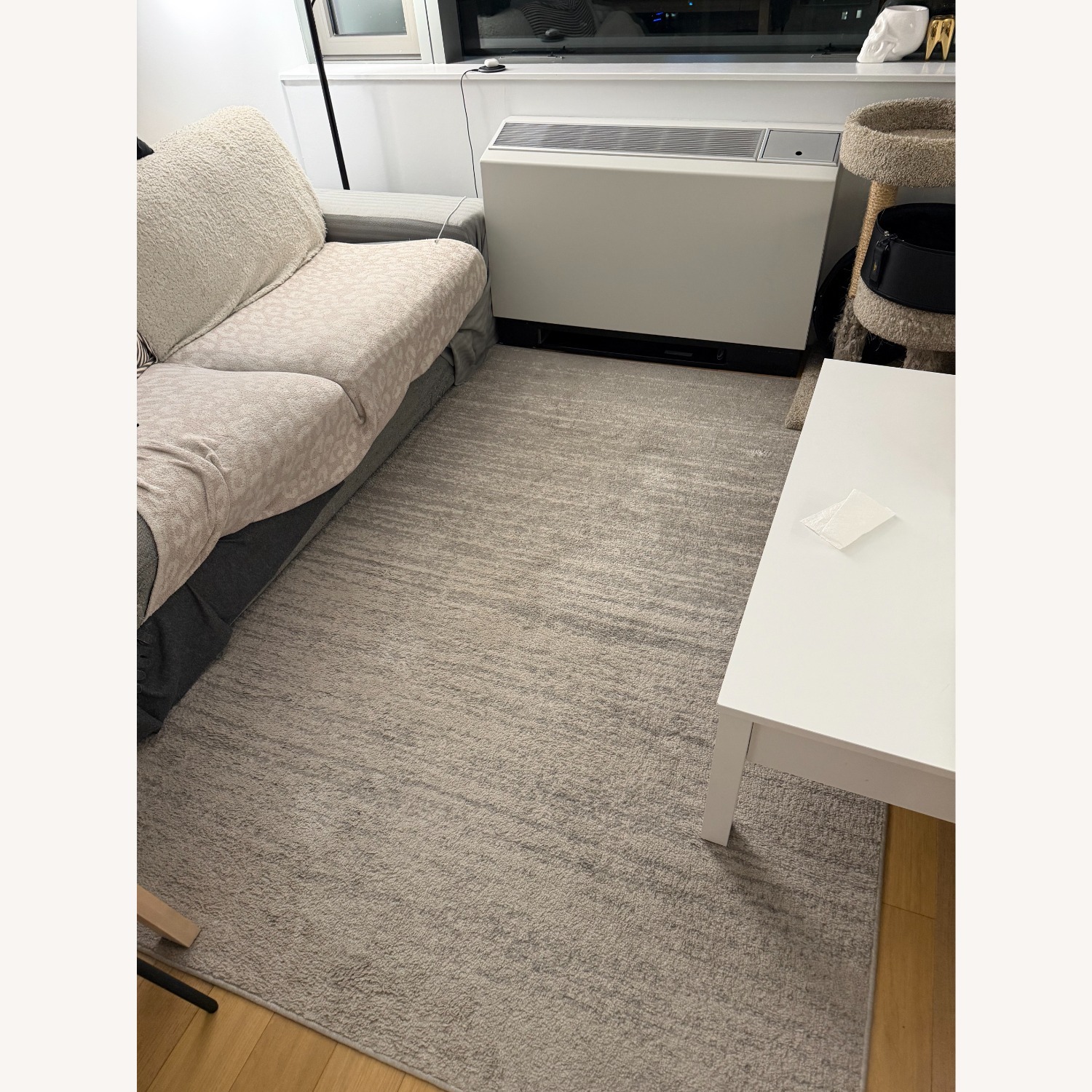 Wayfair Light Gray Boucle Area Rug 5.1' x 7.5' - image-1