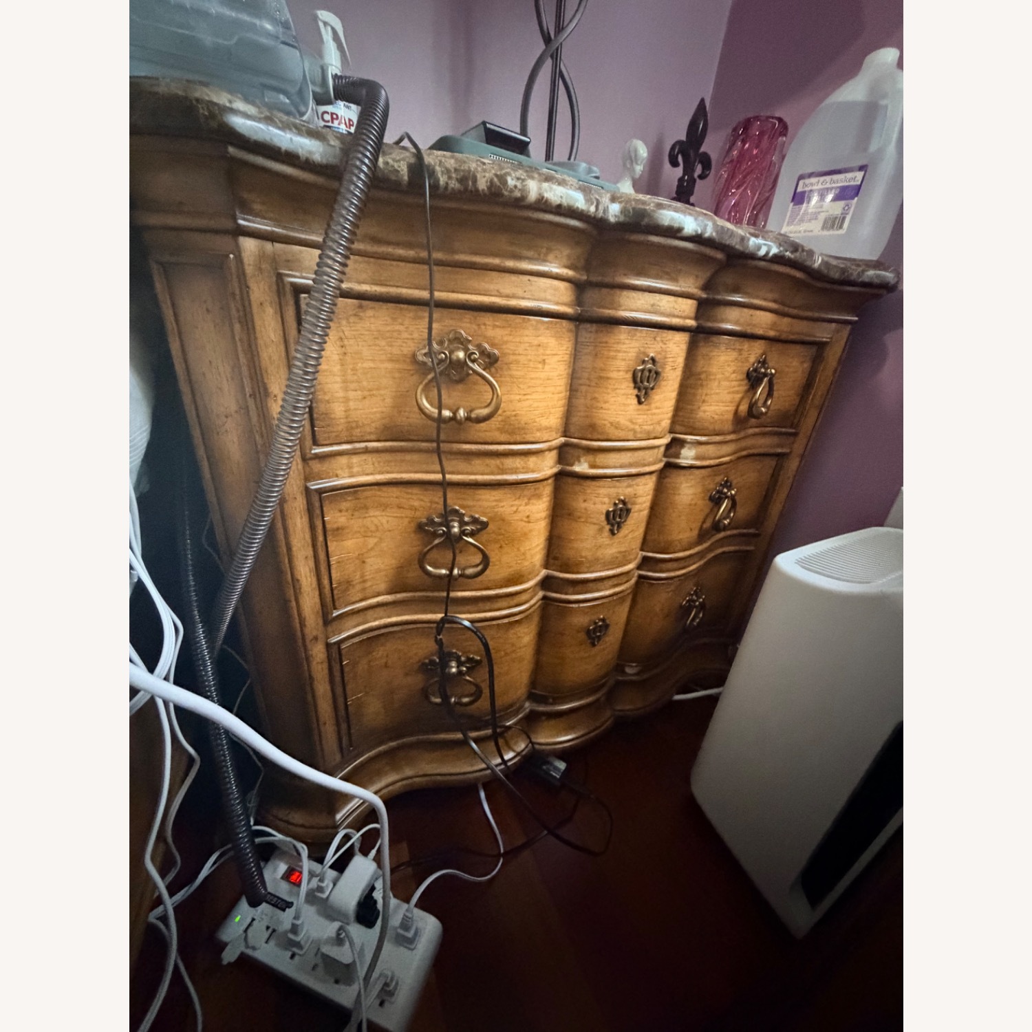 Thomasville Hills of Tuscany Marble Top Nightstand  - image-3