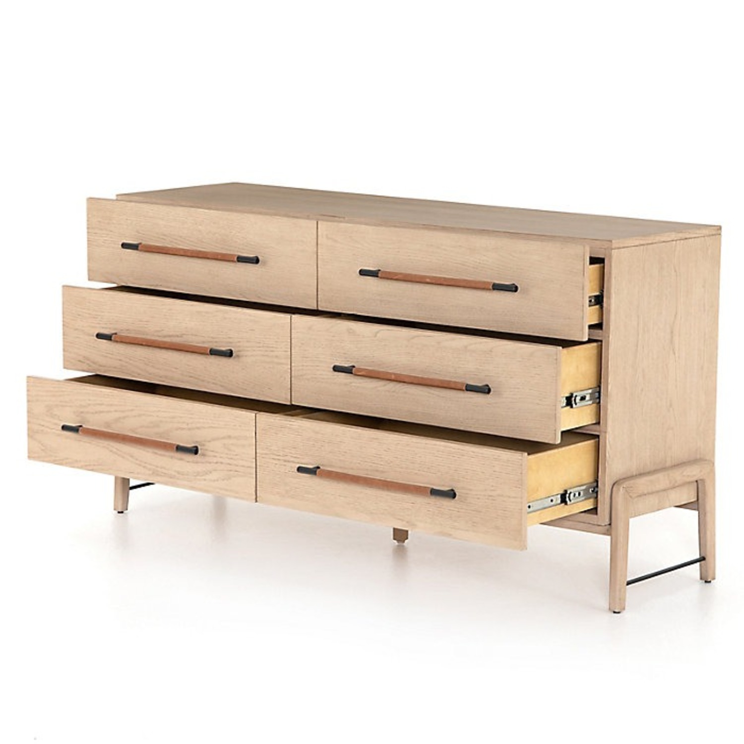 Four Hands Rosedale Natural Wood 6 Drawer Dresser - image-4