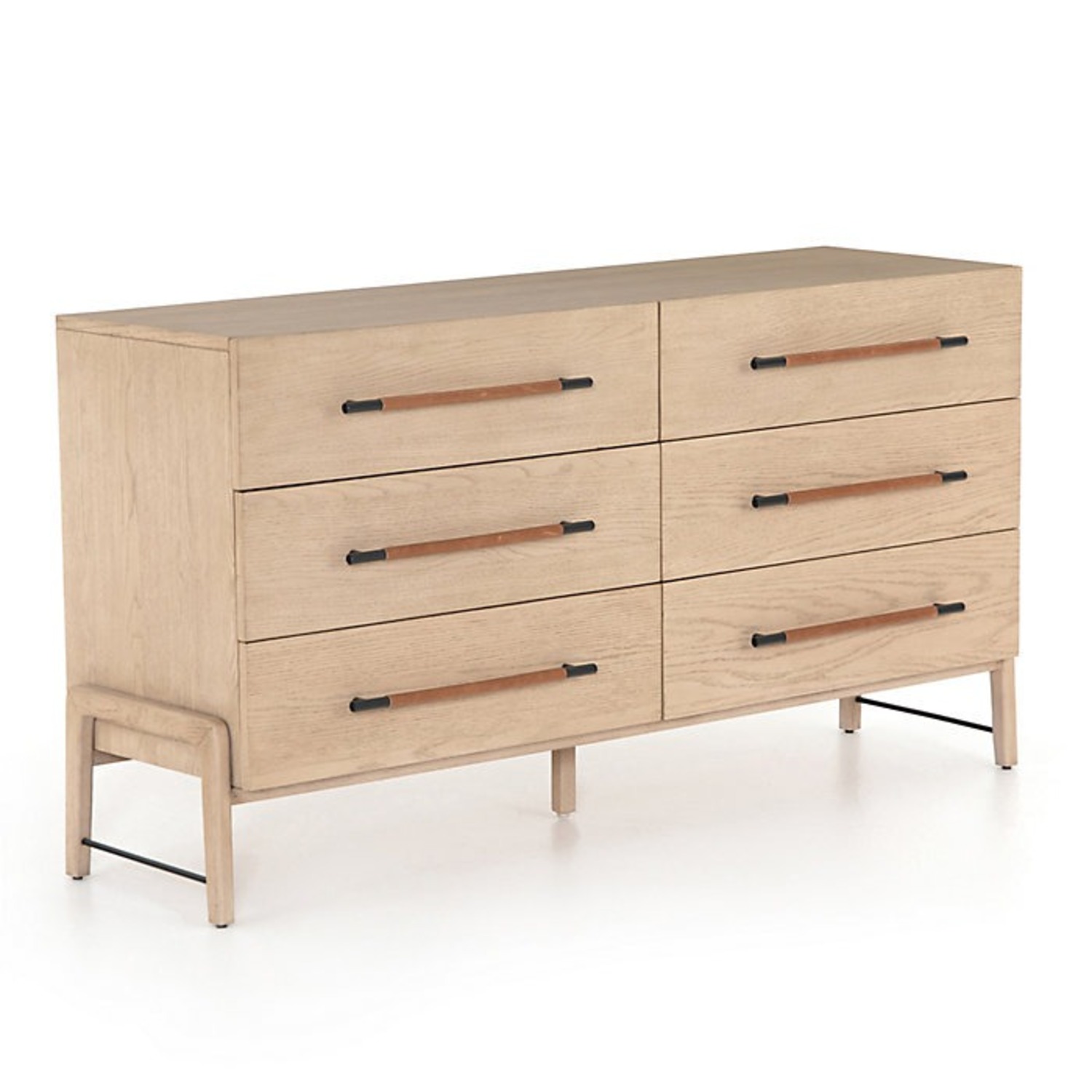 Four Hands Rosedale Natural Wood 6 Drawer Dresser - image-3