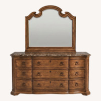 Thomasville Hills of Tuscany Marbletp Dresser W Mirror