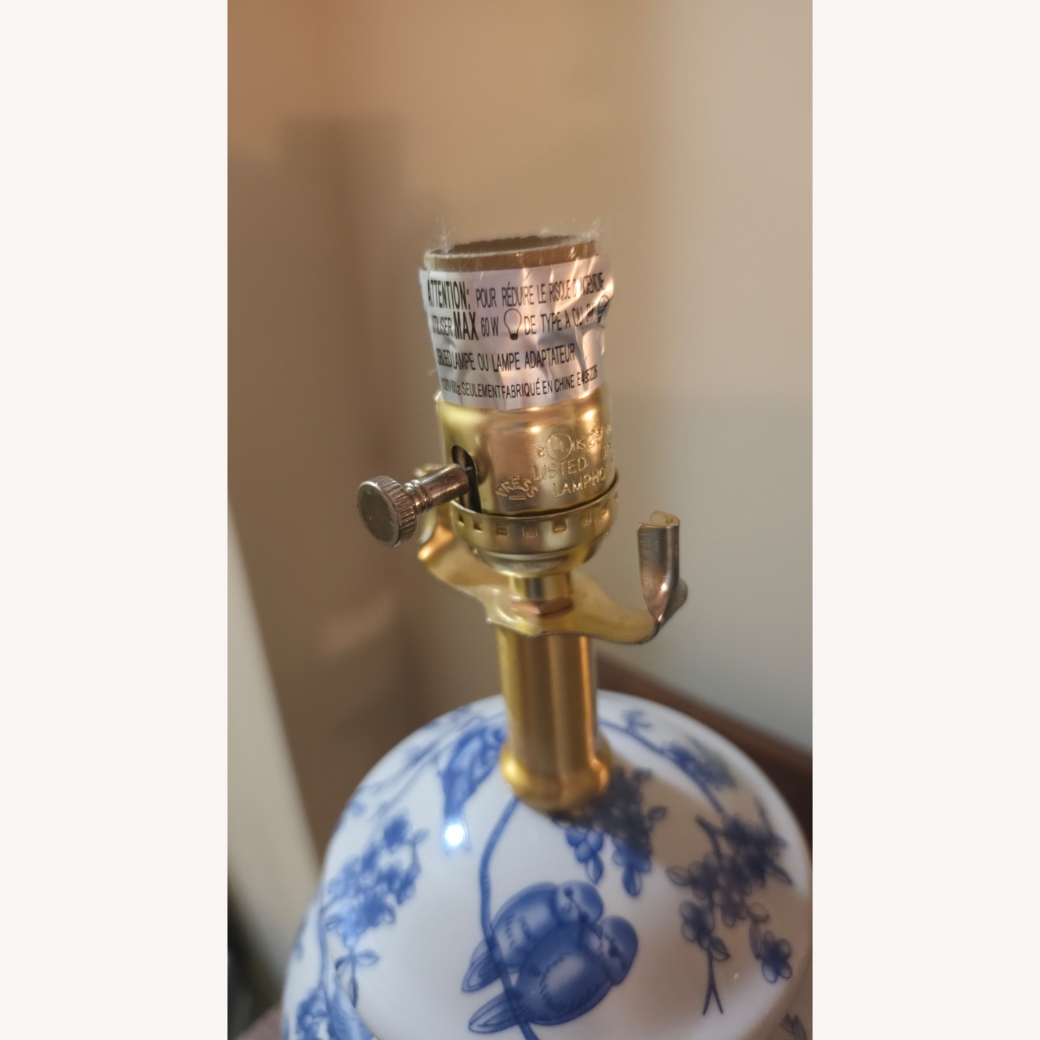 Asian Blue White Classic Floral Table Lamp  - image-11