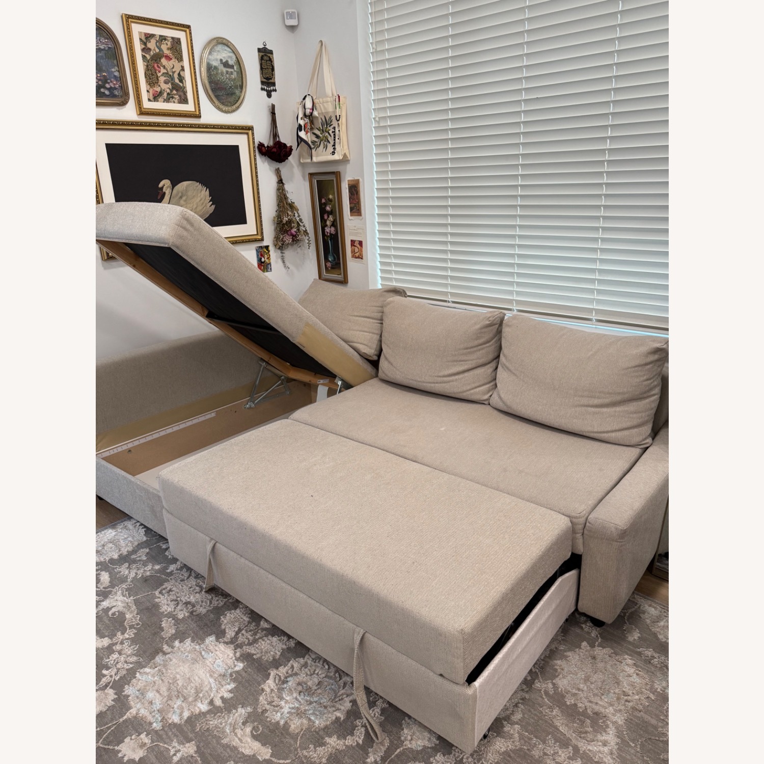 IKEA Friheten Sleeper Sectional With Extra Storage - image-9