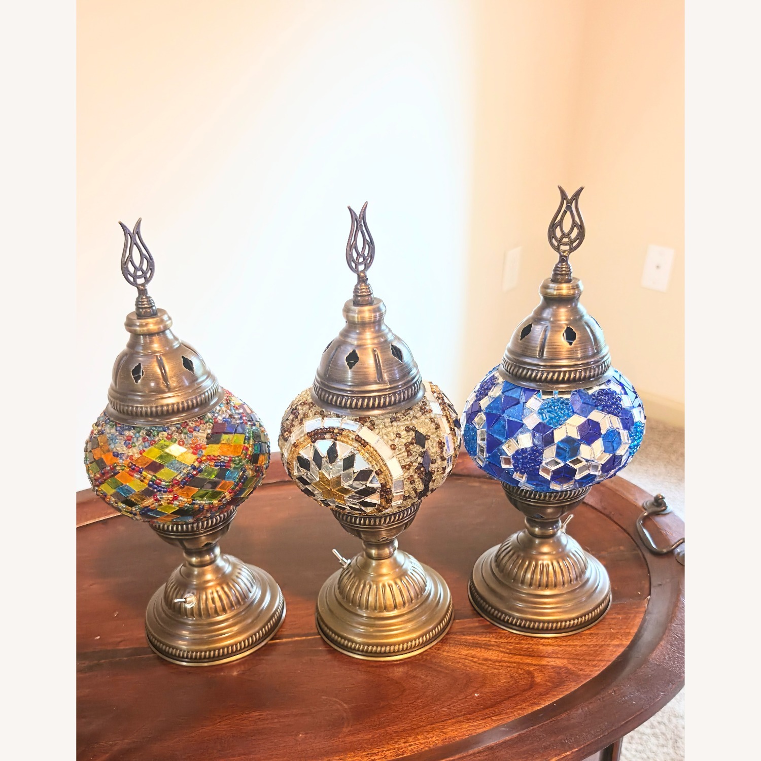 3  New Set of Mosaic Table Lampss - image-8