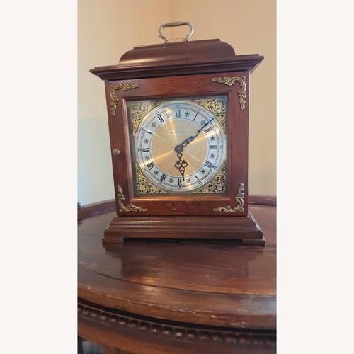 Used Bradford Cherry Wood Mantle Clock  for sale on AptDeco