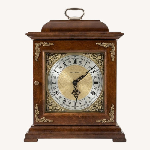 Used Bradford Cherry Wood Mantle Clock  for sale on AptDeco