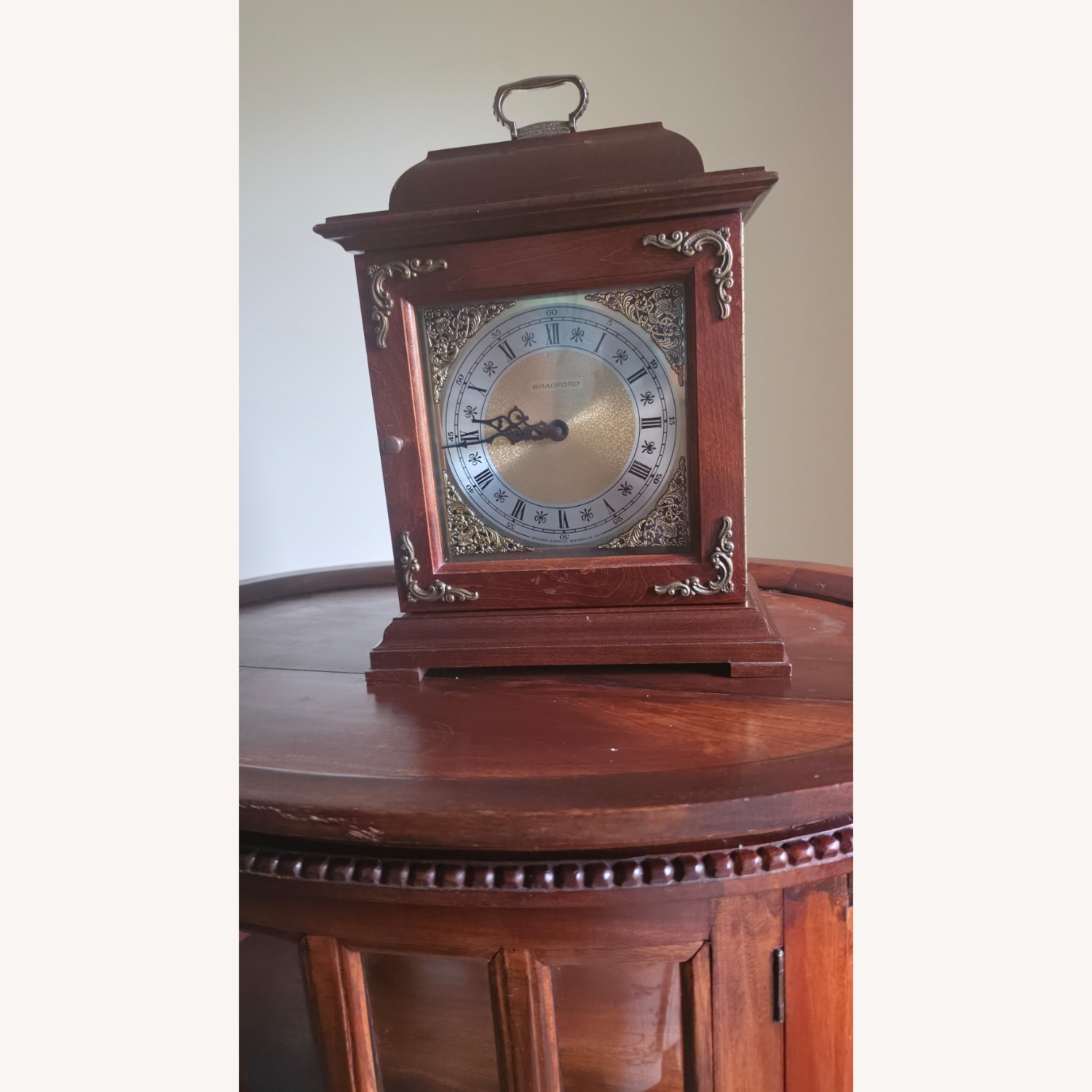 Bradford Cherry Wood Mantle Clock  - image-20