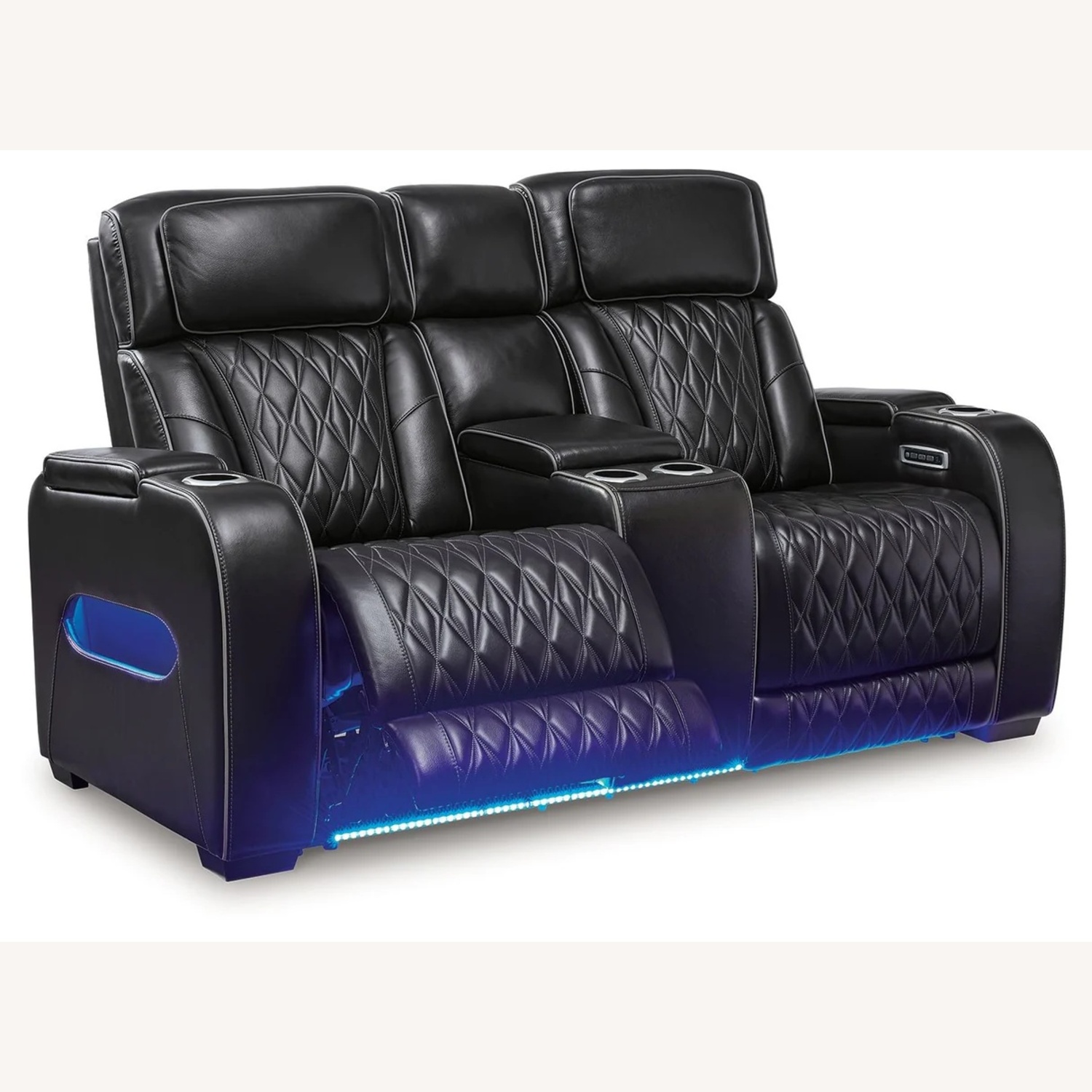 Ashley Black Leather Recliner - image-19