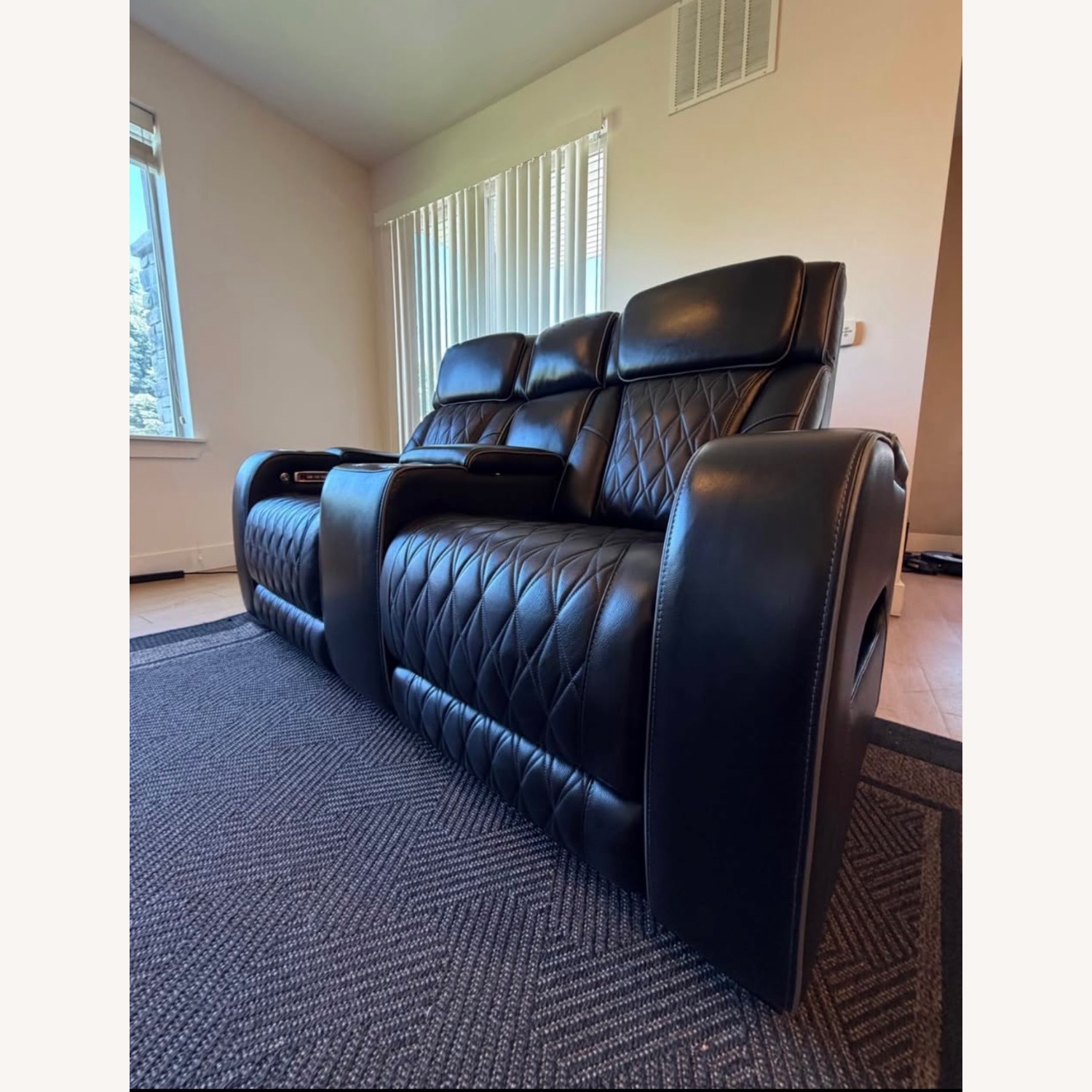 Ashley Black Leather Recliner - image-15