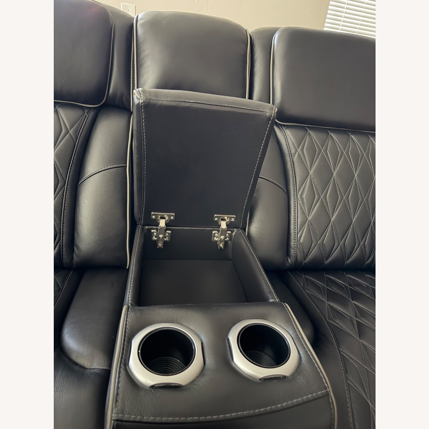 Ashley Black Leather Recliner - image-18