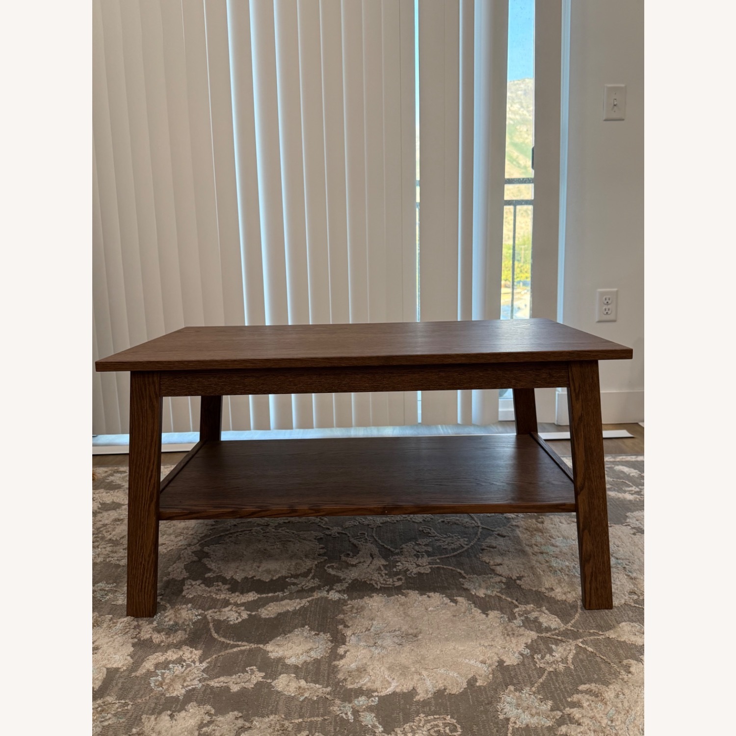 IKEA Dark Brown Wood Coffee Table - image-2