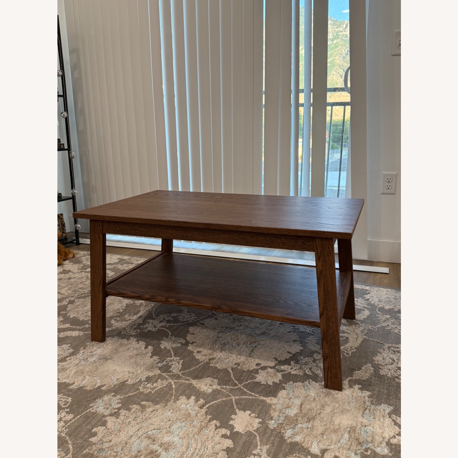 IKEA Dark Brown Wood Coffee Table - image-1