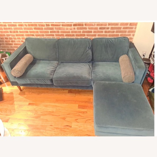 Used Albany Park Blue 3+ Seater Sofa for sale on AptDeco