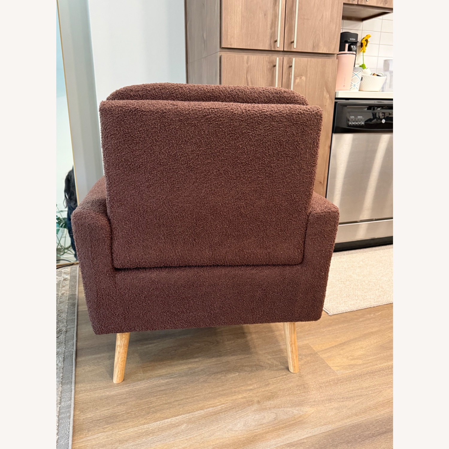 Naomi Home Frida Accent Chair Light Brown Bouclé - image-4