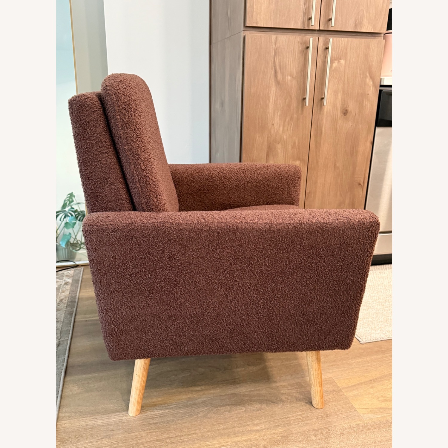 Naomi Home Frida Accent Chair Light Brown Bouclé - image-3