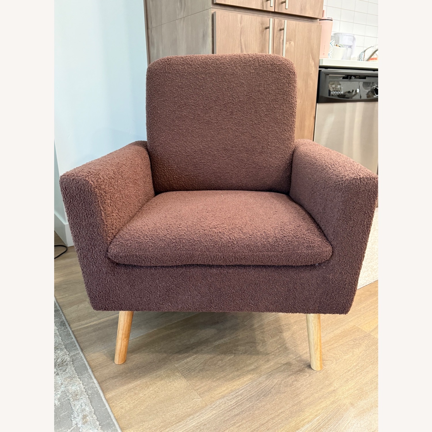 Naomi Home Frida Accent Chair Light Brown Bouclé - image-6