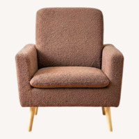 Naomi Home Frida Accent Chair Light Brown Bouclé