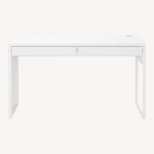 Used IKEA White Wood Desk for sale on AptDeco