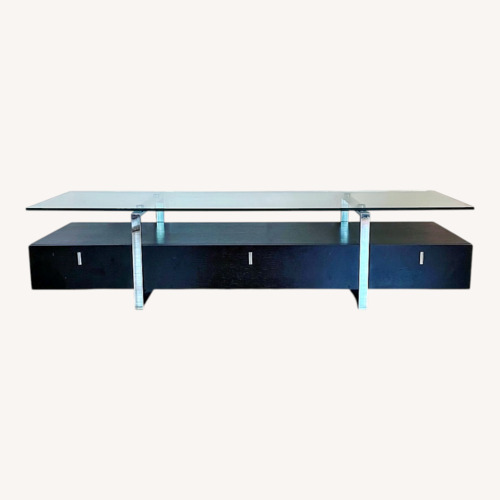 Used Glass Top TV Stand for sale on AptDeco