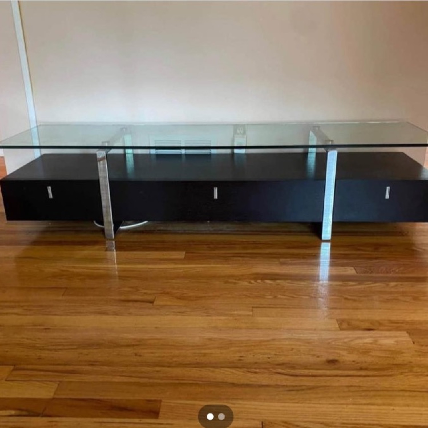 Glass Top TV Stand - image-1