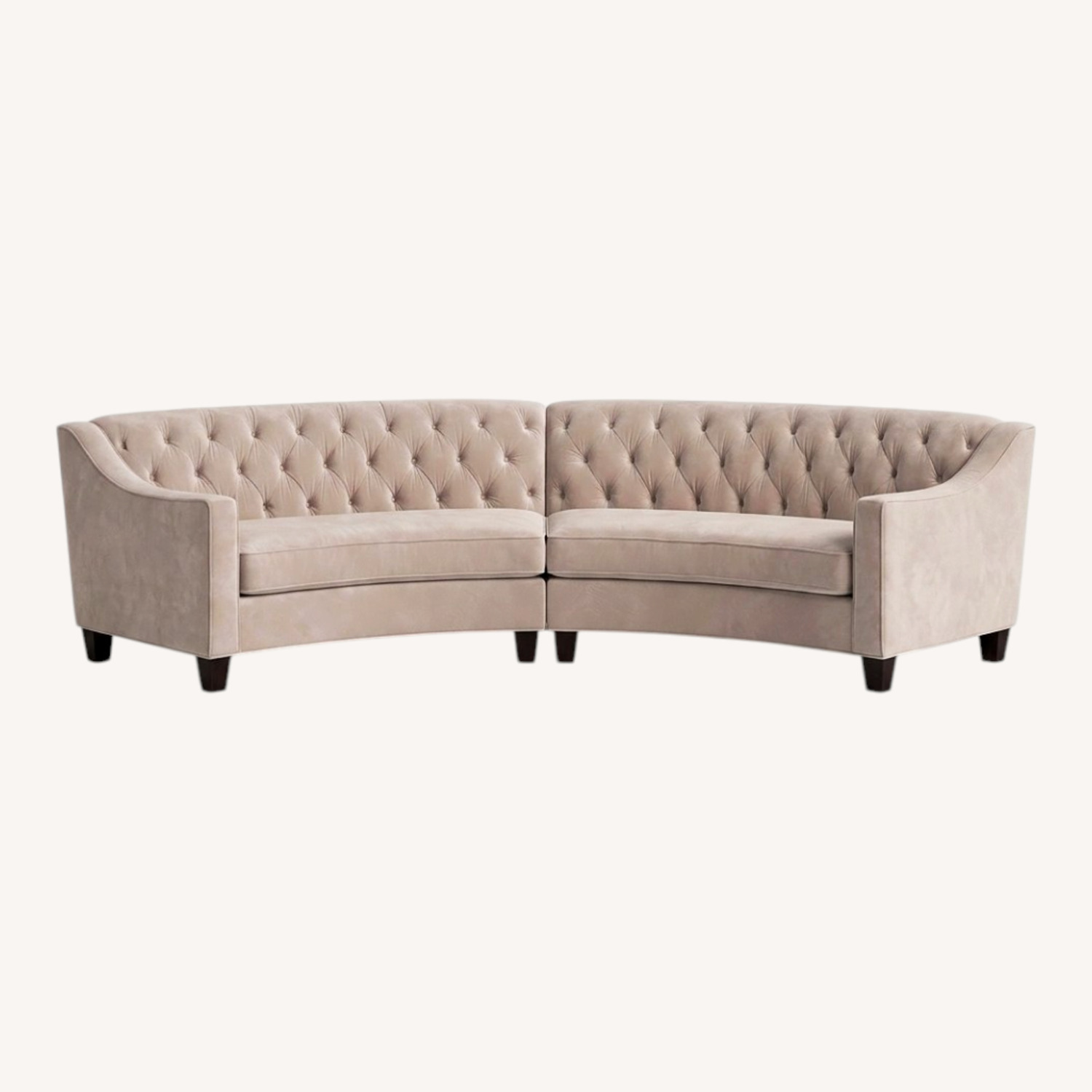 Raymour & Flanigan Ainsley White Fabric 3+ Seater Sofa - image-0