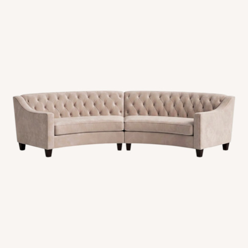 Used Raymour & Flanigan Ainsley White Fabric 3+ Seater Sofa for sale on AptDeco