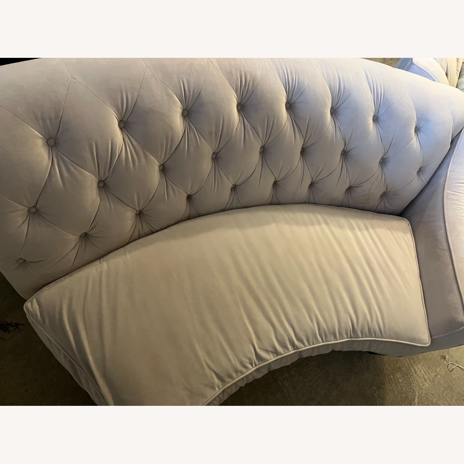 Raymour & Flanigan Ainsley White Fabric 3+ Seater Sofa - image-6