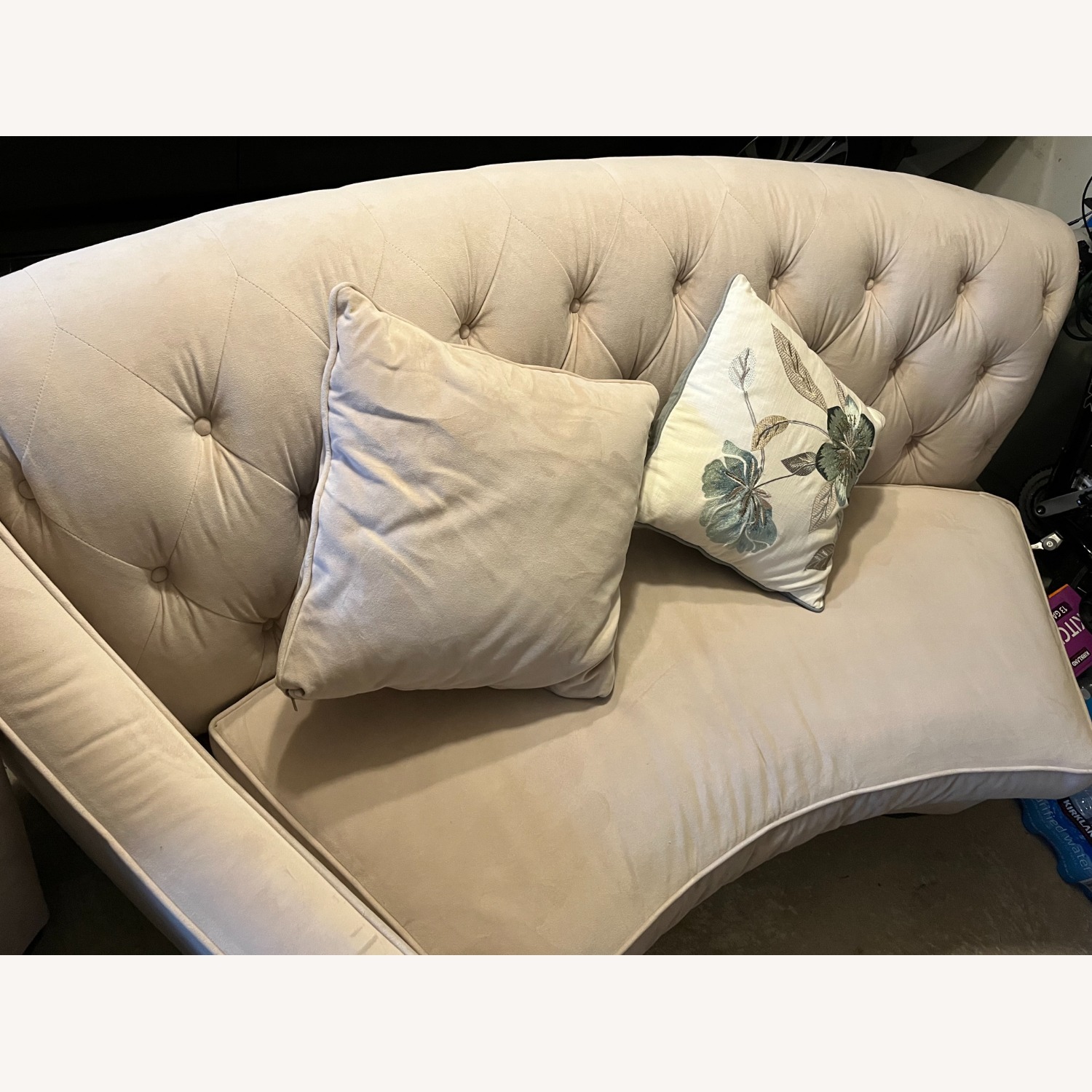 Raymour & Flanigan Ainsley White Fabric 3+ Seater Sofa - image-7
