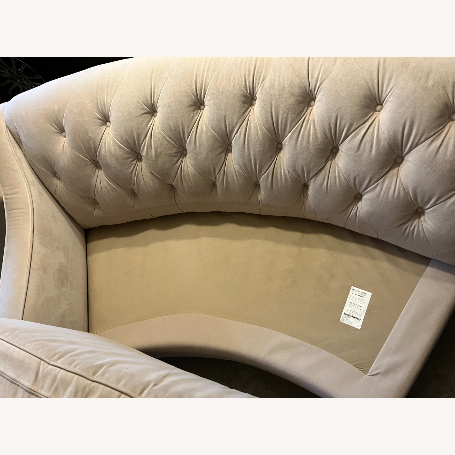 Raymour & Flanigan Ainsley White Fabric 3+ Seater Sofa - image-4