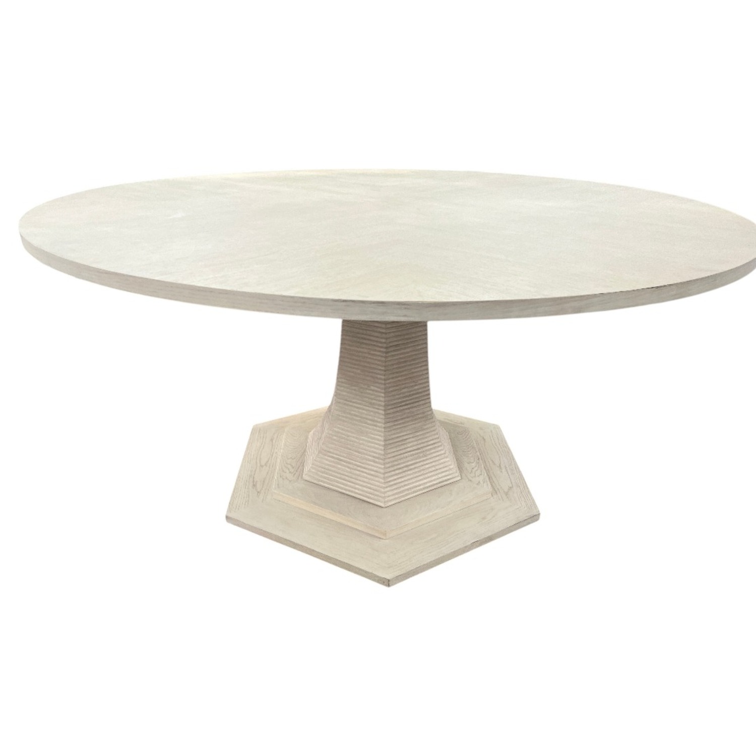 Maitland Smith Oak Round Solid Wood Dining Table - image-7