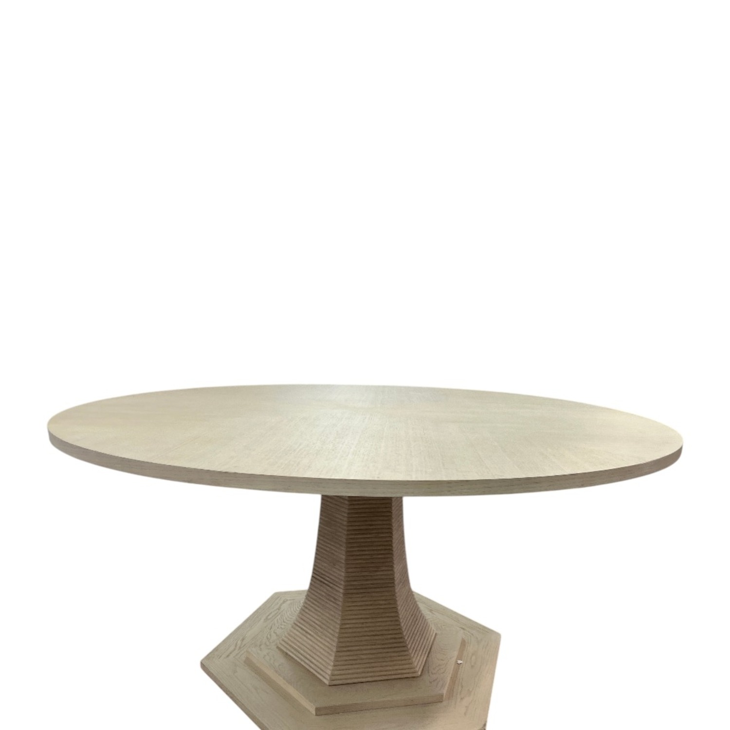 Maitland Smith Oak Round Solid Wood Dining Table - image-8