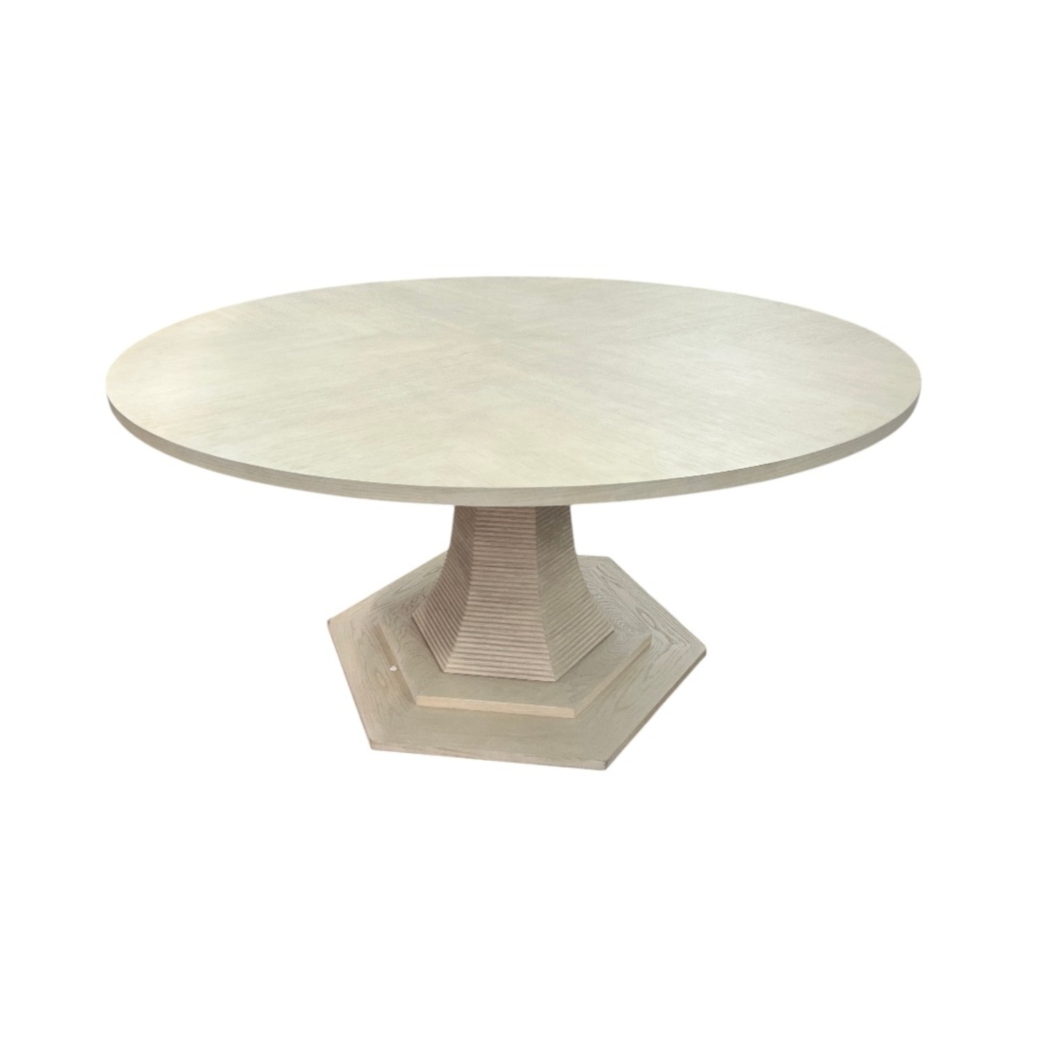 Maitland Smith Oak Round Solid Wood Dining Table - image-5