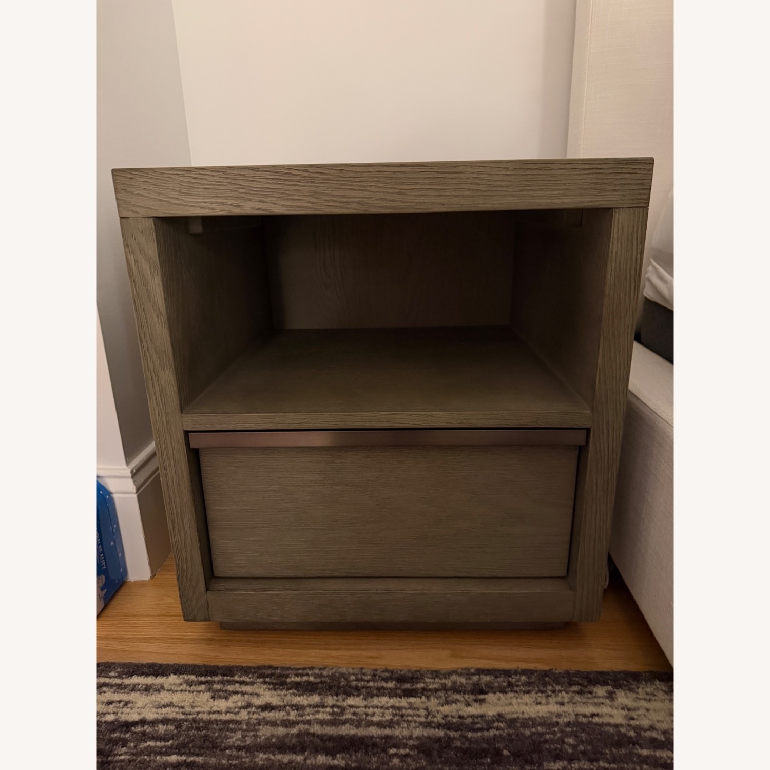 Restoration Hardware Light Gray Nightstands - image-1