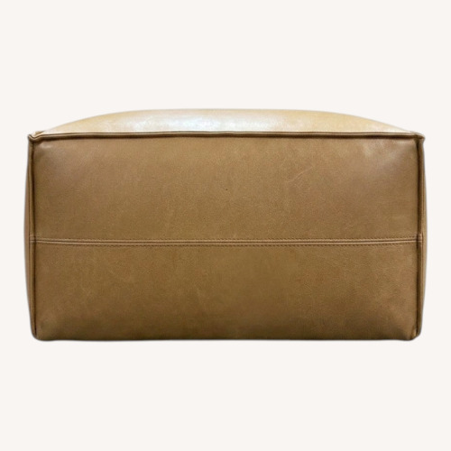 Used Castlery Jonathan Leather Ottoman for sale on AptDeco